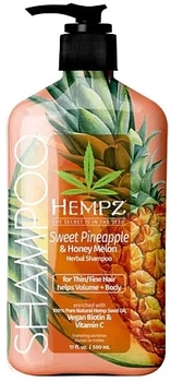 Шампунь для объема "Ананас и медовая дыня" - Hempz Sweet Pineapple And Honey Melon Herbal Volumizing Shampoo 500ml (1128048-1504601-2)
