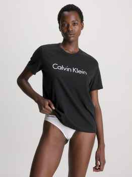Футболка бавовняна жіноча Calvin Klein Underwear 000QS6105E-001 M Чорна (8719113341345)
