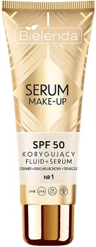 Коригуюча сироватка-флюїд для обличчя - Bielenda Make Up Correcting Fluid & Serum SPF 50 1 (30g) (1146520-1530177-2)