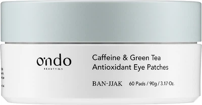 Антиоксидантные патчи для глаз с кофеином и зеленым чаем - Ondo Beauty 36.5 Caffeine & Green Tea Antioxidant Eye Patches 60шт (1111349-1483300-2)