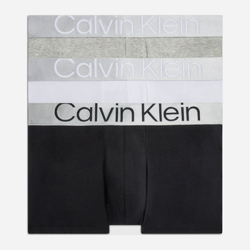 Набір трусів шорт чоловічих бавовняних Calvin Klein Underwear 000NB3130A-MPI L 3 шт Сірий/Чорний/Білий (8719855389926)