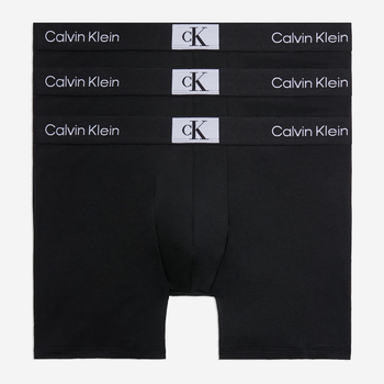 Zestaw majtek bokserek męskich bawełnianych Calvin Klein Underwear 000NB3529A-UB1 L 3 szt. Czarny (8720107562585)