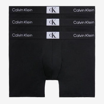 Набір трусів шорт чоловічих бавовняних Calvin Klein Underwear 000NB3529A-UB1 2XL 3 шт Чорний (8720107562608)