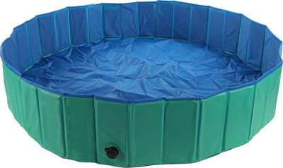 Basen dla psów Flamingo Doggy Splash Pool M 120 x 30 cm Green/Blue (5400585002188)