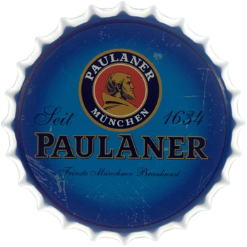 Металева табличка "Пиво Paulaner" (ms-002930)