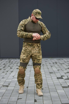Тактичні чоловічі штани з наколінниками піксель розмір 3XL