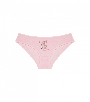 Подростковые трусы слипы для девочки с принтом The love of STIL - Donella - 5124Y5 - 152-158 см - Светло-розовый