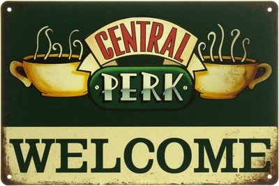 Металева табличка "Central Perk: Welcome (Кавовий Настрій Епохи)" (ms-104555)