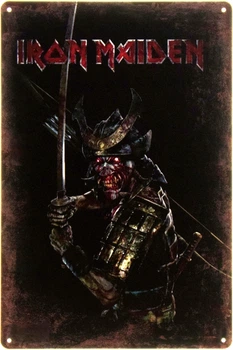 Металева табличка "Iron Maiden Samurai" (ms-104382)