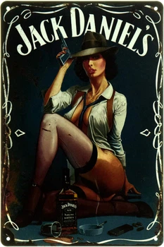 Металлическая табличка "Jack Daniel’s: Игра Привлекательности и Опасности" (ms-104379)