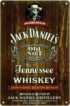 Металева табличка "Jack Daniel’s - Вічна Душа Теннессі" (ms-104380)