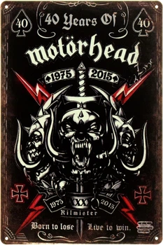 Металлическая табличка "Motorhead (40 Years Of Motorhead)" (ms-104486)