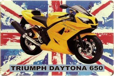 Металлическая табличка "Triumph Daytona 650" (ms-104596)