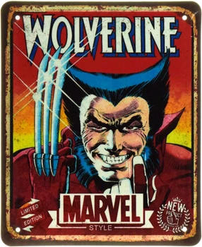 Металева табличка "Росомаха - Непереможний Дух Marvel" (ms-104609)