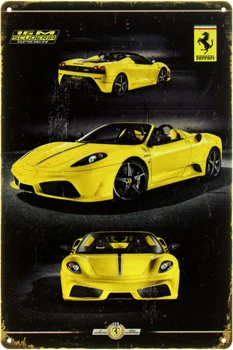 Металева табличка "Ferrari 16M Scuderia Spider" (ms-104457)