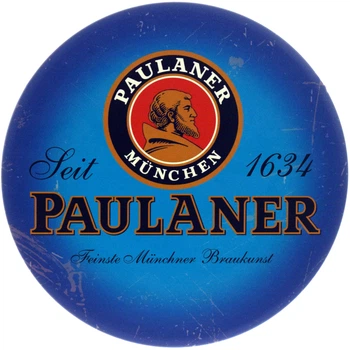 Металлическая табличка "Paulaner (Символ Пивоварения)" (ms-104642)