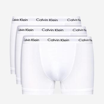 Zestaw majtek bokserek męskich bawełnianych Calvin Klein Underwear 0000U2662G-100 S 3 szt. Biały (5051145189209)