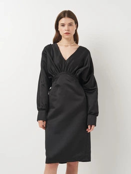 Сукня вечірня міді осіння жіноча NA-KD 1017-000615-0002 36 Чорна (7325942045777)