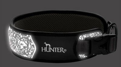 Нашийник для собак Hunter Divo Reflect S 25 - 35 см Black/Grey (4016739689641)