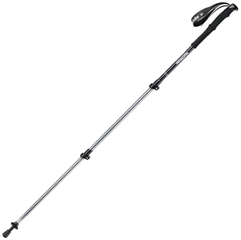 Трекінгова палиця 3-сек. Naturehike Men ST 01 6061 AL NH17D001-Z, алюміній Чорна (6975641885627)
