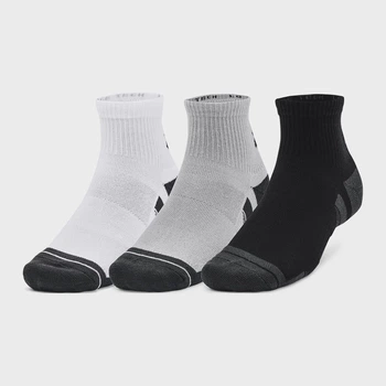 Набор мужских носков коротких Under Armour 1379510-011 XL 3 пары Серый (196884003036)
