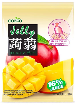Желейки со вкусом манго, японский стиль COZZO Малайзия, 160 г