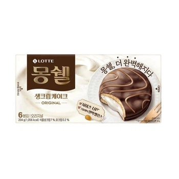 Пирожные Moncher Cream, Lotte 6 шт, Южная Корея, 204 г