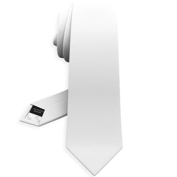 Краватка Bow Tie House біла оксфорд в трьох розмірах 10827LMS