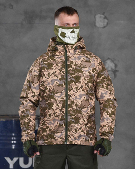 Тактическая мужская куртка дождевик S пиксель (17077)
