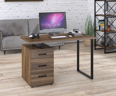 Письменный стол Loft design L-27 Орех Модена Черный
