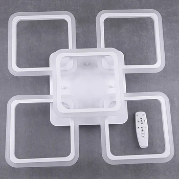 Люстра светодиодная-LED квадратная DIMMER Sneha (9995475342/4+1 WHITE)