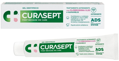 Зубна паста CURASEPT Astringent Treatment 0.2% CHX hamamelis 75 мл (8056746070304)