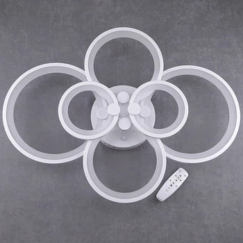 Люстра светодиодная-LED круги DIMMER Sneha (9995075332/2+2+2 WHITE)