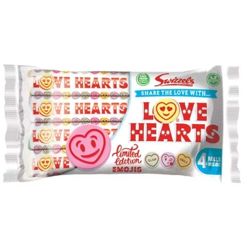 Драже Смайлики Swizzels Emojis Love Hearts Limited Edition 4х39г