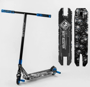 Самокат трюковый Best Scooter BS-99808 HIC-система. Дека с принтом