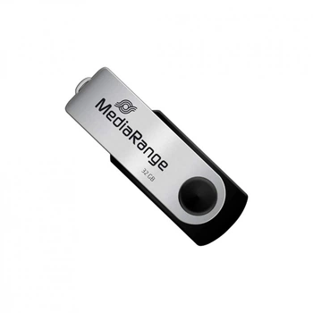 USB флеш накопитель Mediarange 32GB Black/Silver USB 2.0 (MR911) (189908)