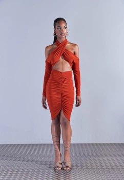 Топ Missguided BR610535 34 коричневый