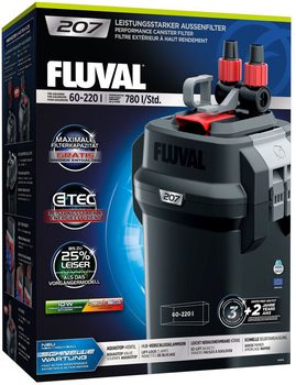 Filtr zewnętrzny akwariowy Fluval Canister Filter 207 780 l/h (0015561104449)