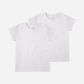 Zestaw dziecięcych koszulek 2 szt dla dziewczynki Tup Tup B203DZ-1000 104 cm Biały (5901845285773)