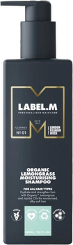 Зволожувальний шампунь для волосся Label.M Organic Lemongrass Moisturising 300 мл (5056043216781)
