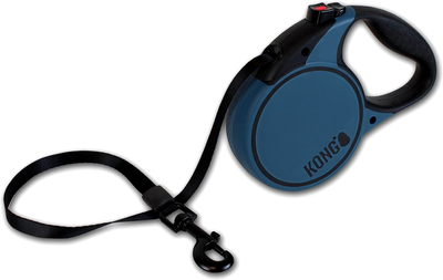 Повідець для собак Kong Retractable Leash Terrain 30 кг 5 м Blue (0047181150216)