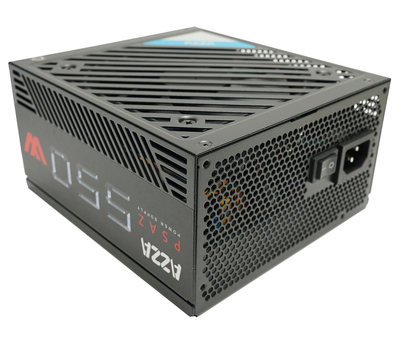 Блок питания 550 Вт, AZZA, Black, 80+ Bronze, 12 см, 2xMolex / 5xSATA / 2x6+2-pin / 1x20+4-pin / 1x4+4-pin, защита UVP/OVP/OPP/OCP/SCP (PSAZ-550W)