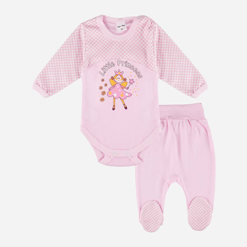 Дитячий комплект (боді + повзунки) для новонароджених для дівчинки Tup Tup T21B202-2510 56 см Рожевий (5901845287135)