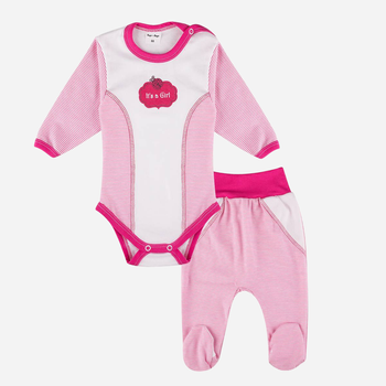 Дитячий комплект (боді + повзунки) для новонароджених для дівчинки Tup Tup T21B203-0002 56 см Рожевий (5901845286985)