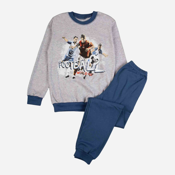 Підліткова піжама для хлопчика Tup Tup P311CH-8110 146 см Сіра/Синя (5907744014520)