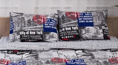 Набор наволочек Moon&Star Бязь Gold Люкс New York 50х70 2 шт(MS-840000303)