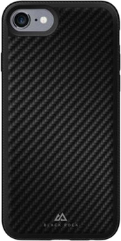 Etui plecki Black Rock Material Case Real Carbon do Apple iPhone 6/6s/7/8/SE 2020 Black (4260460950819)