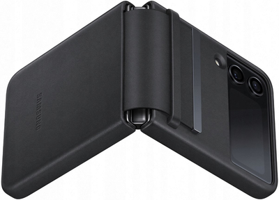 Панель Samsung Leather Cover для Galaxy Flip 4 Black (8806094624427)