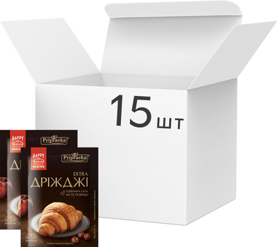 Упаковка дрожжей Pripravka Extra 7 г х 15 шт (4820195516669)
