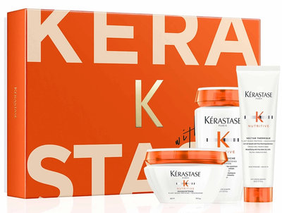 Zestaw Kerastase Nutritive Gift Box Trio Set szampon 250 ml + maska 200 ml + mleczko termoochronne 150 ml (3474637183776)